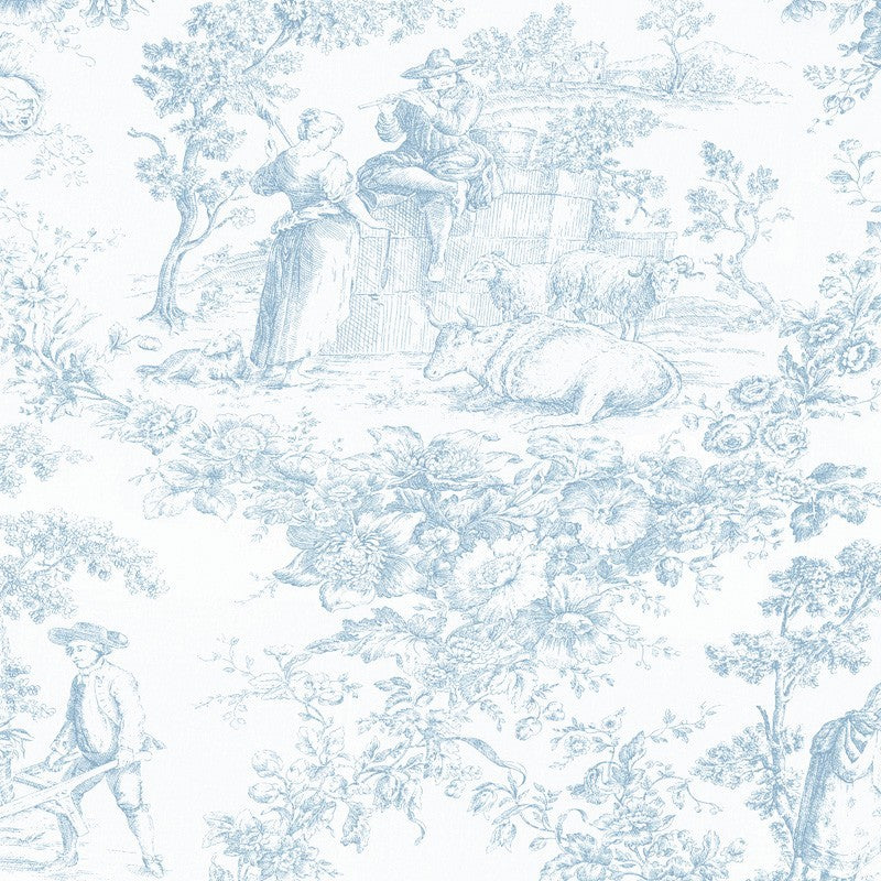 Toile De Jouy Printed Tablecloth