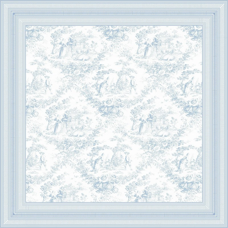 Toile De Jouy Printed Tablecloth