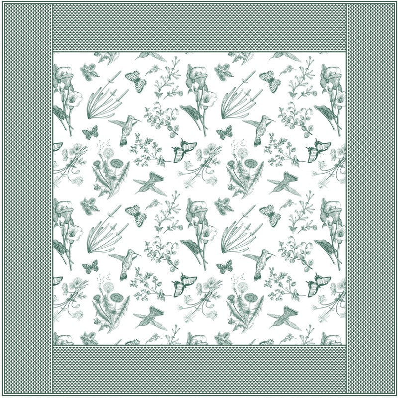 Hummingbird Printed Tablecloth