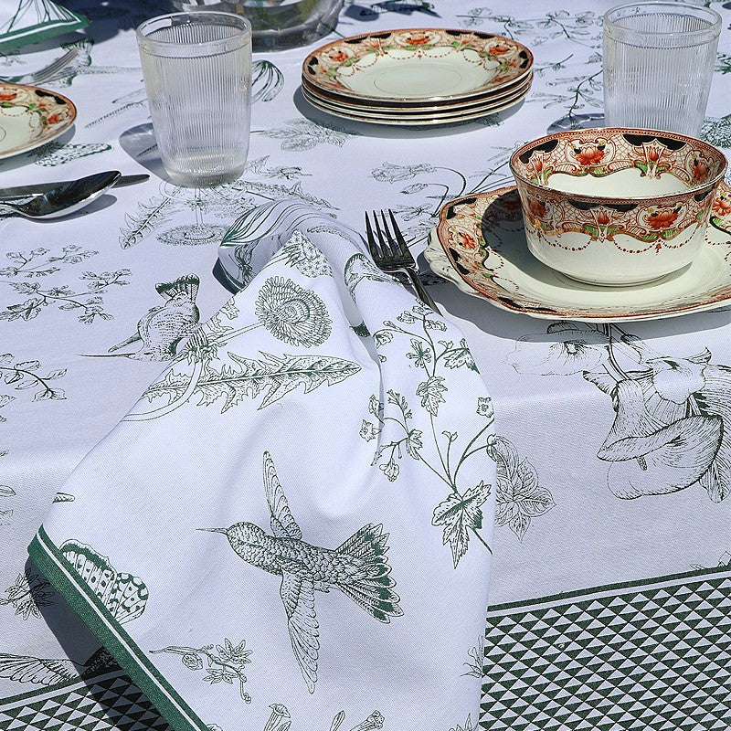 Hummingbird Printed Tablecloth