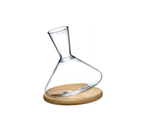 Balance Wine Decanter With Wooden Base