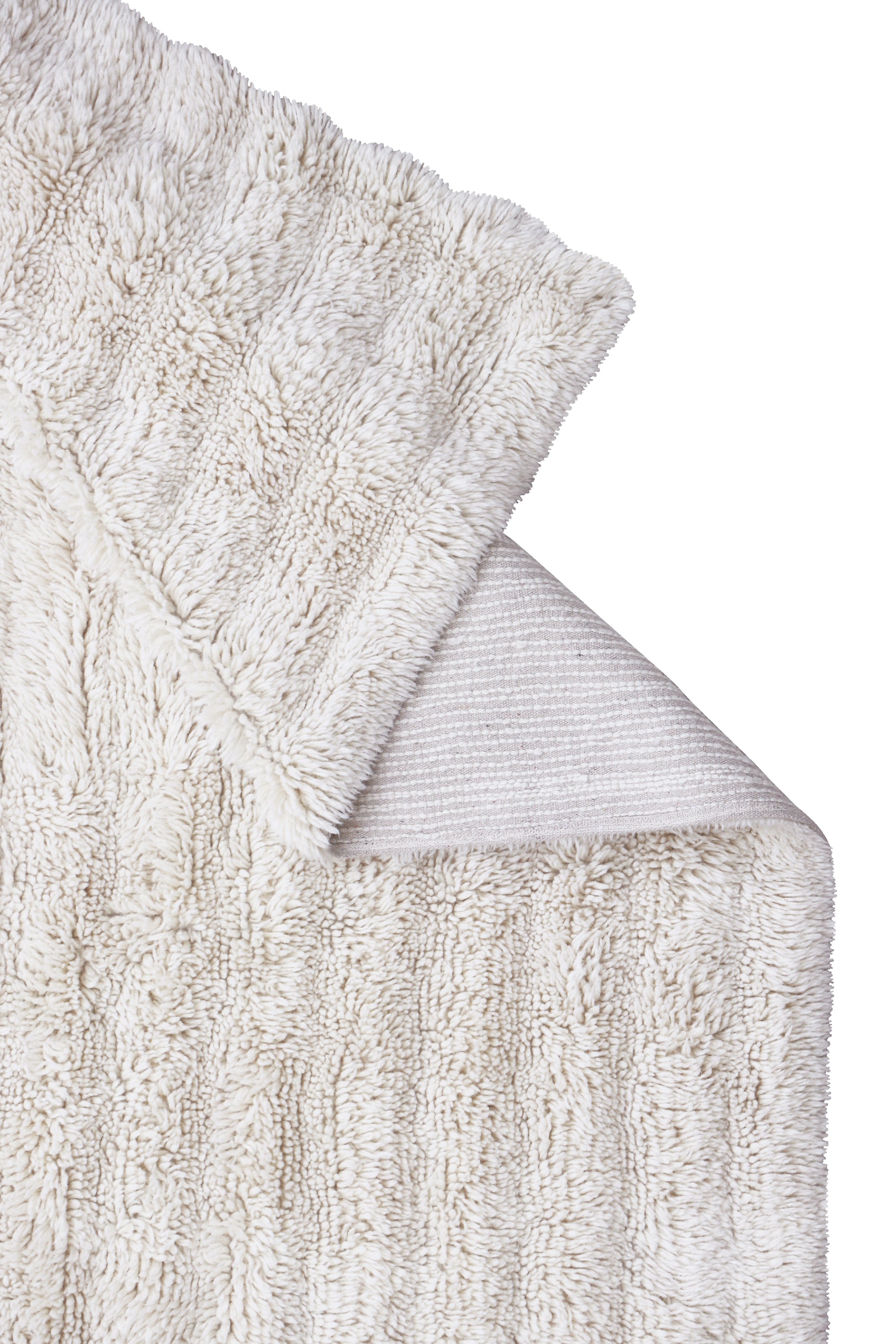 Woolable rug Dunes - Sheep White