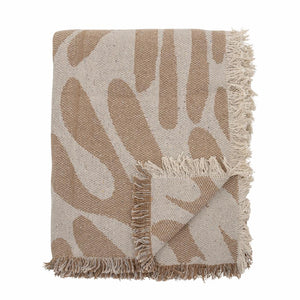 Alk Throw, Brown, Recycled Cotton