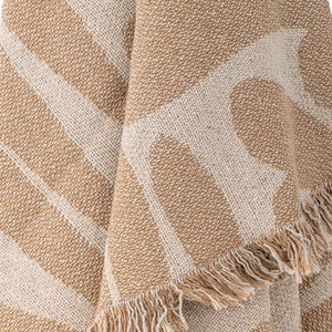 Alk Throw, Brown, Recycled Cotton